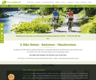 Dielandpartie.de(Radreisen, E-Bike Reisen und Wanderreisen) Screenshot