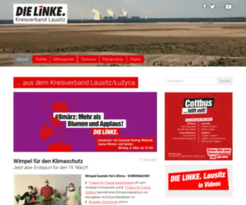 Dielinke-Lausitz.de(DIE LINKE) Screenshot