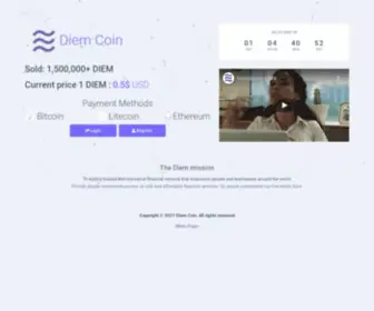 Diem-Coin.co(Diem Coin) Screenshot