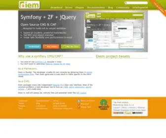 Diem-Project.org(Diem Content Management Framework) Screenshot