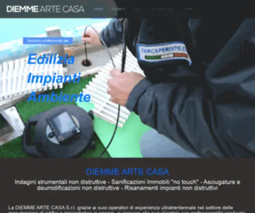 Diemmeartecasa.com(DIEMME ARTE CASA indagini edili e impianti non distruttive con termografia e test strumentali) Screenshot