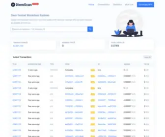 Diemscan.io(Diem Block Explorer) Screenshot