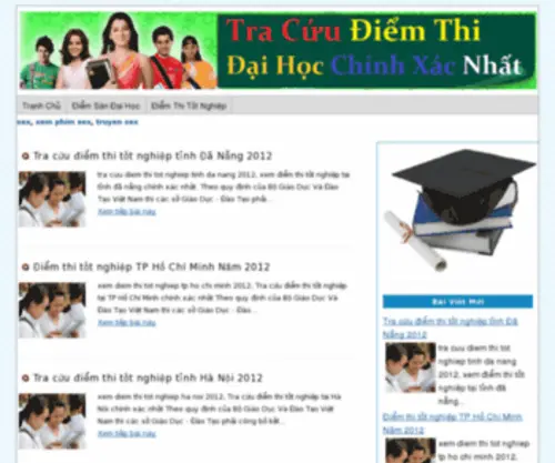 Diemthidaihoc2012.info(Điểm Thi Đại Học 2012) Screenshot