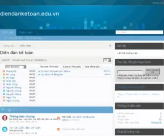 Diendanketoan.edu.vn(Dien dan ke toan) Screenshot