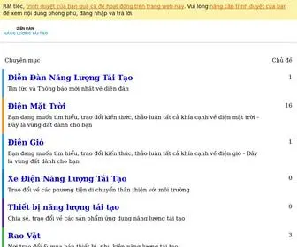 Diendannangluongtaitao.com(Diễn Đàn Năng Lượng Tái Tạo) Screenshot