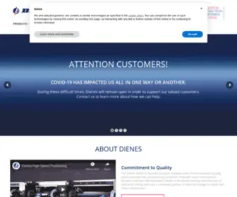 Dienesusa.com(World's Leading Manufacturer of Industrial Cutting Tools) Screenshot