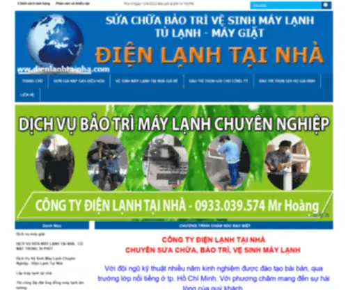 Dienlanhtainha.com(Giảm 50% vệ sinh máy lạnh) Screenshot