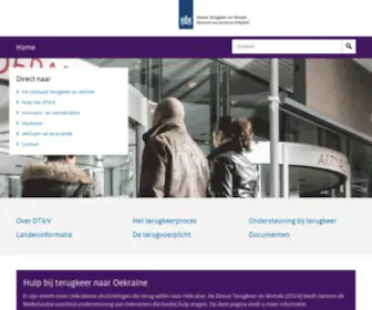 Dienstterugkeerenvertrek.nl(De Dienst Terugkeer en Vertrek (DT&V)) Screenshot