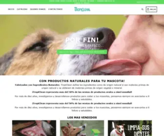 Dienteslimpiossincepillar.com(TropiClean® Productos de Salud Oral para Mascotas) Screenshot