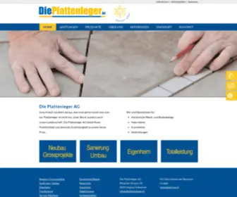 Dieplattenleger.ch(Plattenleger, Bodenbeläge, Plattenarbeiten) Screenshot