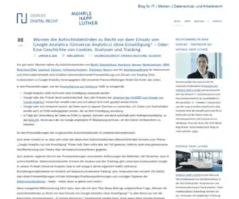 Diercks-Digital-Recht.de(Blog der Anwaltskanzlei Diercks zu den Themen IT) Screenshot