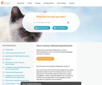 Dierenziekenhuizen.nl(Caressa Dierenziekenhuizen) Screenshot