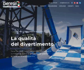 Dieresin.com(Realizzazione scivoli e parchi acquatici) Screenshot