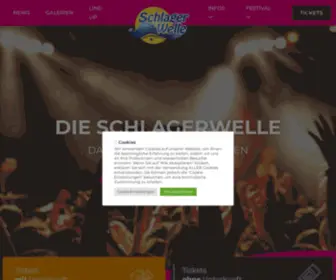 Dieschlagerwelle.de(DAS Kultfestival im Norden) Screenshot