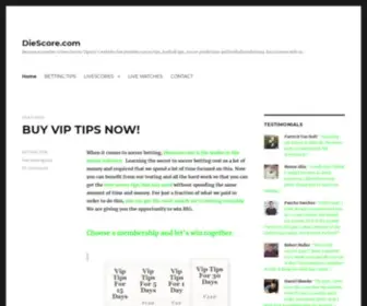 Diescore.com(Diescore) Screenshot