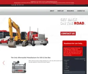 Dieselfilters.com(Roadwarrior Inc. offers Diesel Particulate Filters (DPFs)) Screenshot
