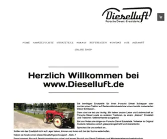 Dieselluft.de(Dieselluft Porsche Traktor Ersatzteile) Screenshot