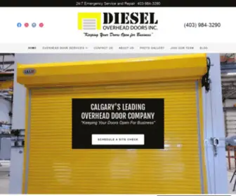 Dieseloverheaddoors.com(Diesel Overhead Doors Inc) Screenshot