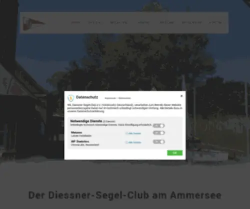 Diessner-Segel-Club.de(Der DSC am Ammersee) Screenshot