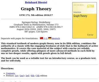 Diestel-Graph-Theory.com(Graph Theory) Screenshot