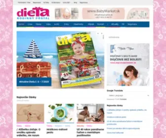 Dieta.sk(Rodinný magazín Dieťa) Screenshot