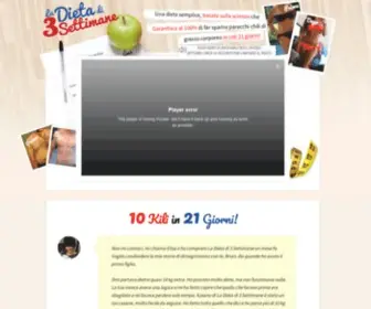 Dieta3Settimane.com(La Dieta di 3 Settimane) Screenshot