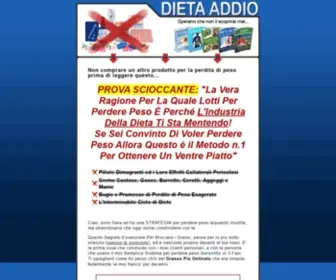 Dietaaddio.com(Come Dimagrire e Perdere Peso Senza Dieta) Screenshot
