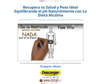 Dietaalcalina.net(Dieta Alcalina para recuperar tu salud y peso ideal) Screenshot