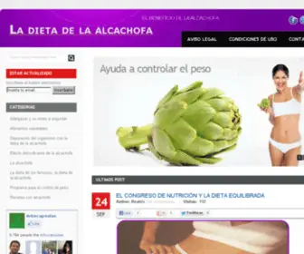 Dietadelaalcachofa.es(La alcachofa es una planta con múltiples beneficios) Screenshot