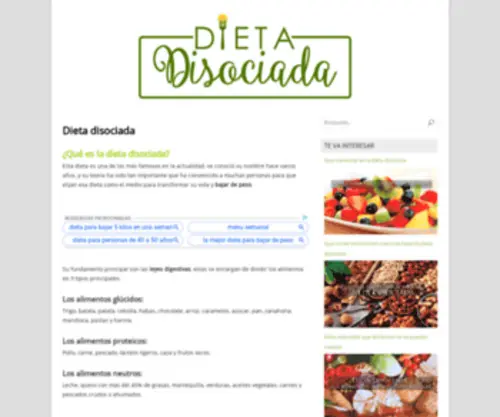 Dietadisociada.info(Dietadisociada info) Screenshot