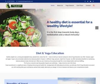 Dietandyogaeducation.com(Online Yoga Classes for Wellness) Screenshot