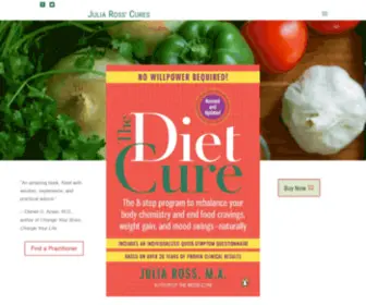 Dietcure.com(The Diet Cure by Julia Ross) Screenshot