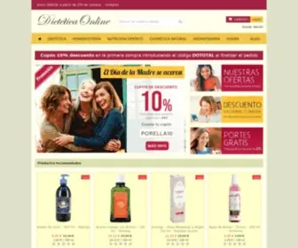 Dieteticaonline.es(Productos dietéticos sin gastos de envío) Screenshot