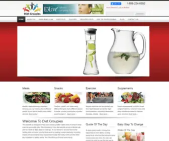 Dietgroupies.com(Diet Groupies) Screenshot