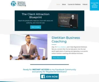 Dietitianbusinesscoaching.com(Successful Online Dietitian Business) Screenshot