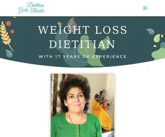 Dietitiangeetabhalla.in(Weight Loss Dietitian In Delhi) Screenshot