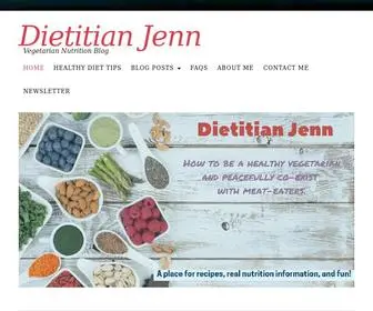 Dietitianjenn.com(⋆) Screenshot