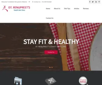 Dietitianrenupreet.com(Stayfit Diet Clinic) Screenshot