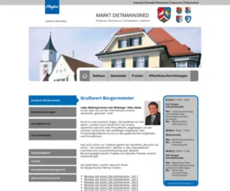 Dietmannsried.de(Herzlich Willkommen in Dietmannsried) Screenshot