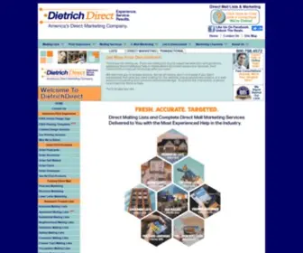 Dietrich-Direct.com(Direct Mailing Lists) Screenshot