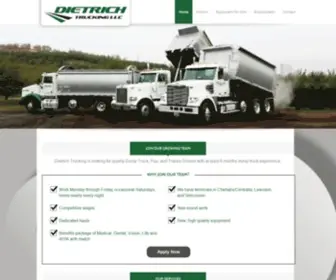 Dietrichtrucking.com(Dietrich Trucking LLC) Screenshot