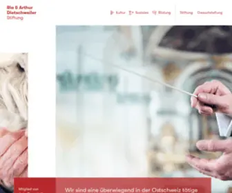 Dietschweiler-Stiftung.ch(Ria &amp; Arthur Dietschweiler Stiftung) Screenshot