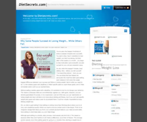 Dietsecrets.com(Diet Secrets) Screenshot