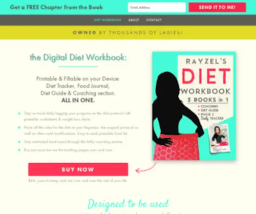 Dietworkbookforyou.com(A printable Diet Weight Loss Tracker) Screenshot