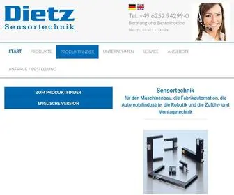 Dietz-Sensortechnik.de(Dietz Sensortechnik) Screenshot