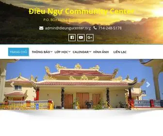 Dieungucenter.org(Điều Ngự Community Center) Screenshot