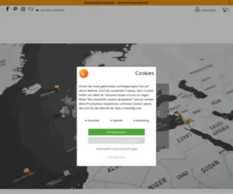 Dieweltkarte.de(DIE WELTKARTE I VACENTURES) Screenshot