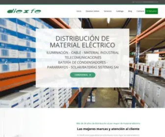 Diexfe.com(Distribución de material eléctrico a nivel nacional) Screenshot