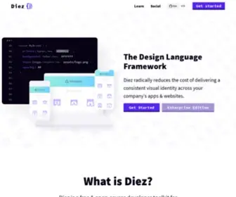 Diez.org(The Design Token Framework) Screenshot