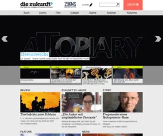Diezukunft.de(Das Portal für Zukünftiges und Visionäres in Literatur) Screenshot